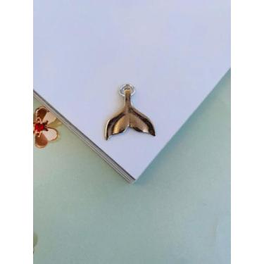 Imagem de Berloques passantes para pulseiras Calda de Sereia banhado - Dondocas.