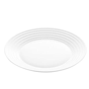 Imagem de PRATO P/SOBREMESA DE VIDRO OPALINO HARENA BRANCO 19cm - LYOR