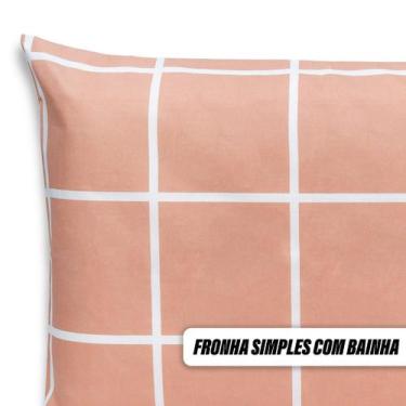 Imagem de 1 Fronha Avulsa 90cmx50cm Percal Flex Estampado 400 Fios Toque Acetina