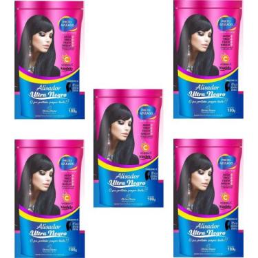 Imagem de Hene em Gel Perfumado Modelo Alisador Ultra Negro 180gr Preto Forte (P