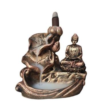 Imagem de INCENSARIO CASCATA Flor Vertical BUDA HINDU Mini Orando - Decore Casa