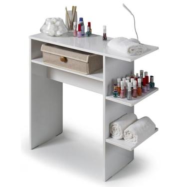 Imagem de Mesa de Apoio para Manicure Esmaltes Toalhas Objetos Decore - Colomi