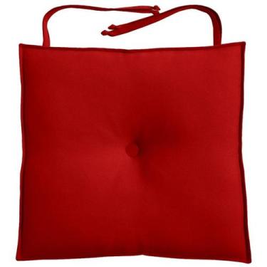 Imagem de Almofada Para Cadeira 40x40cm Moond - FASTLAR, *Vermelho