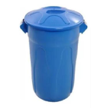 Imagem de Cesto Lixeira Plástico Balde 100l Coleta Seletiva - JSN, Azul