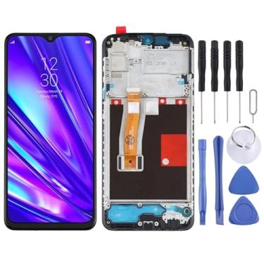 Imagem de Substituição de tela TFT LCD Screen para Oppo Realme 5 Pro/RealMe Q RMX1971 Digitalizador Completo com quadro displays móveis