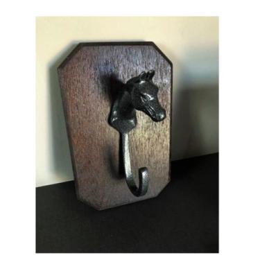 Imagem de Gancho Decorativo Cavalo Parede Aluminio Cabideiro Jardim - Funditex, 