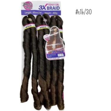 Imagem de Jumbo Estilo Gloria French Curl 400g Para Crochet Braids 60CM - D&D Co