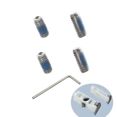 Imagem de Hugexpen Conjunto de parafusos de maçaneta de porta de geladeira serve para peças de reposição de geladeira Samsung 6009-001526 2029618 (4 peças