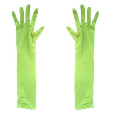 Imagem de Luva Neon Longa para Fantasias - 40cm - Extra Festas, Verde neon