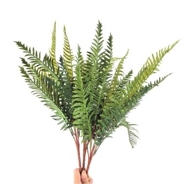 Imagem de Kit 3 Samambaia Artificial Silicone Toque Real Planta