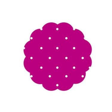 Imagem de Fundo para Docinhos Pink com Branco Poá - 7cm - Curifest