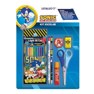 Imagem de KIT LÁPIS DE COR 12 CORES SONIC - CAIXA C/ 6 KITS LEO&LEO