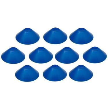Imagem de Cone Tartaruga Kit Com 10 Unidades - VKG ESPORTES, Azul