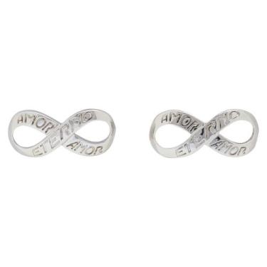 Imagem de Brinco Metal Infinito Amor Eterno BC2501 - Akasaki, Prateado
