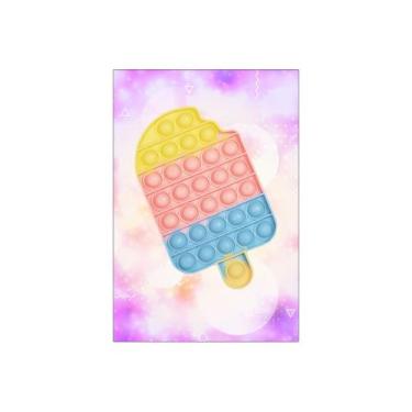 Imagem de Painel De Festa Vertical 1,50 x 2,20 - Brinquedo Pop It Sorvete 001 - 