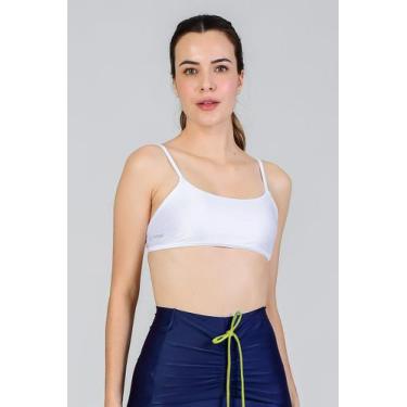 Imagem de Top Feminino Fino Fitae, Branco, M