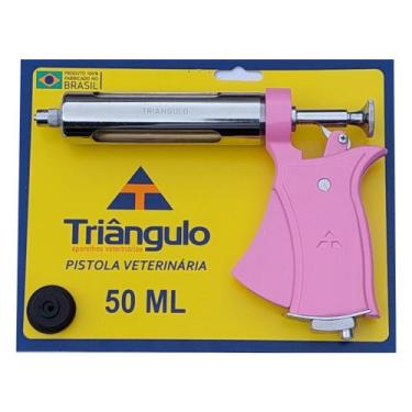 Imagem de Seringa veterinária aut. 50ml blister (cabo: colorido) - TRIANGULO, Ro