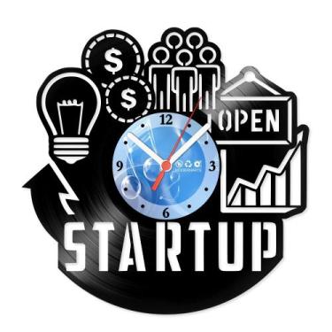 Imagem de Relógio De Parede Disco Vinil Diversos - Startup - VDI-144 - Modernart