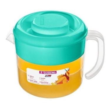 Imagem de Jarra Agua Suco Baixa Plástico Vac Freezer Sanremo 1l