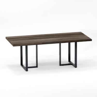 Imagem de Mesa de Reunião Retangular Tubular P25 Pandin 2,6 M Walnut e Grafito