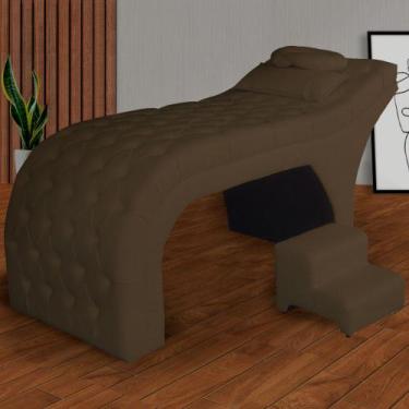 Imagem de Maca Luxo Isis Estética Estofada Cílios Limpeza Pele Designer Sobrance