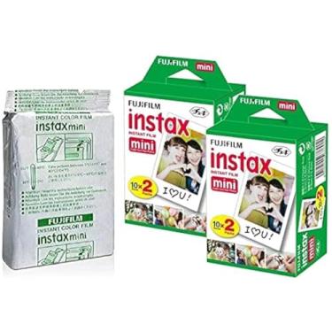 Imagem de Fujifilm Instax Mini filme instantâneo, 10 folhas × pacote com 5 (total de 50 filmagens) [embalagem em massa] versão internacional