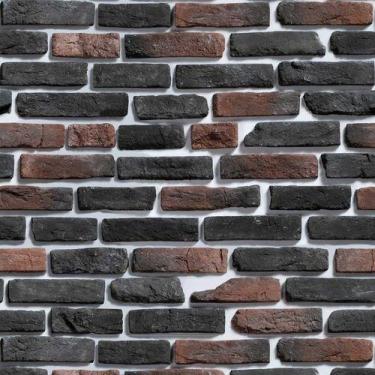 Imagem de Papel De Parede Decorativo Tijolinho Tons De Bege 3,00x0,50m - DEKAL D