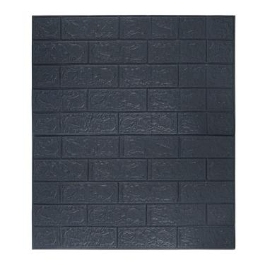 Imagem de Placa Decorativa 3d 70cm X 77cm Preta