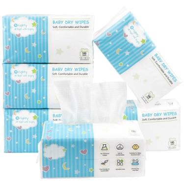 Imagem de Toalhetes secos para bebês Orighty Baby Dry Wipes 600 unidades