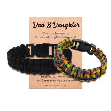 Imagem de Kamwish Pulseiras de paracorda, anel de mão de resgate de emergência, corda de paraquedas, pulseira de sobrevivência, corda de alpinista, acessórios de corda de paraquedas ao ar livre, Medium, Sem