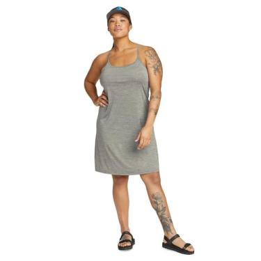 Imagem de Eddie Bauer Vestido esportivo feminino sem mangas com resolução, Fumaça escura, M