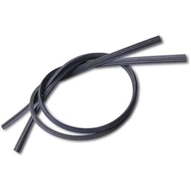 Imagem de Yahpetes Limpador de para-brisa de carro, 2 peças de tiras de borracha para limpador de para-brisa de 76,2 cm, inserção de veículo de carro, lâmina de limpador de borracha natural, limpador sem barbatanas, para ônibus de carro, preto (76,2 cm)
