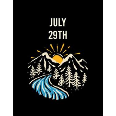 Imagem de Landscape July 29th 29 Notebook: Paris Eiffel Tower Notebook