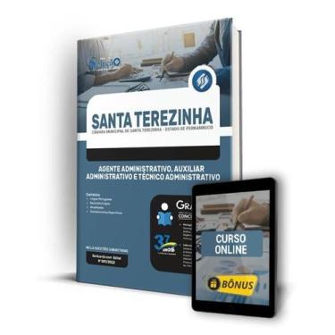 Imagem de Apostila Câmara de Santa Terezinha - PE - Agente Administrativo, Auxil
