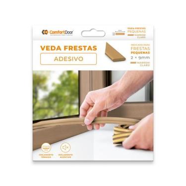 Imagem de Veda Frestas Janela Porta 2MM 6 Metros COMFORT DOOR PAI, MARROM CLARO
