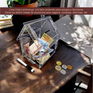Imagem de Cofre CHALE Dinheiro Woodbox Japones KAKEBO Casa Acrilico - INDÚSTRIA 