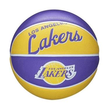 Imagem de Bola de Basquete Wilson NBA Team Retro Mini Los Angeles Lakers 3