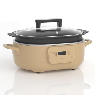 Imagem de MAGNIFIQUE EXPERIENCE DELIGHT Magnifique 6 Quart Multi-Cooker, Com Caçarola 8 Em 1, Panela Elétrica Programável, Forno Holandês, Macarrão, Antiaderente, Panela Segura Para Forno A 500 °F, Açúcar Mas