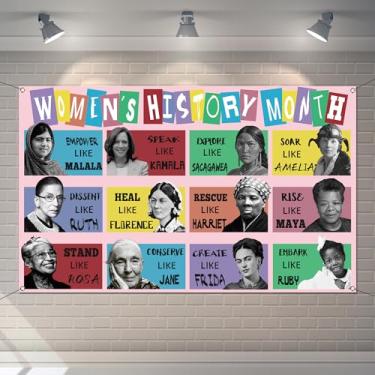 Imagem de Buxiuer Cabine De Fotos Do Mês Da História Das Mulheres, Cenário De Março, Decoração Do Dia Internacional Da Mulher, Escola, Sala De Aula, Escritório, Corredor, Quadro De Avisos, Decoração De 3,6 X