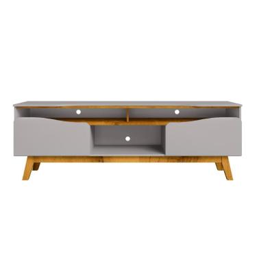 Imagem de Rack Tv 65 Pol Ilhabela 2 Portas Off White Naturalle Bechara