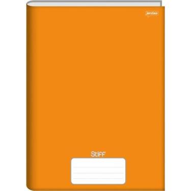 Imagem de Jandaia - Caderno Brochura Universitário Capa Dura 96 Fls Stiff Laranja - Pacote com 05 unidades