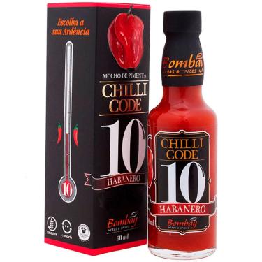 Imagem de Molho de Pimenta Bombay Chilli Code 10 Habanero 60ml