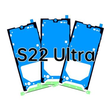 Imagem de BESJMYT 3 peças de fita adesiva de vedação de tela à prova d'água para Samsung Galaxy S22 ultra à prova d'água adesivo adesivo de vedação cola peça de substituição para Samsung s22 Ultra SM-S908U