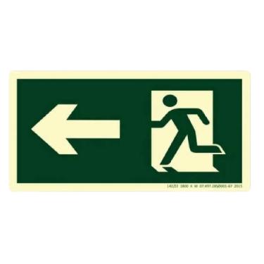 Imagem de Placa S2 - Rota de Fuga a Esquerda