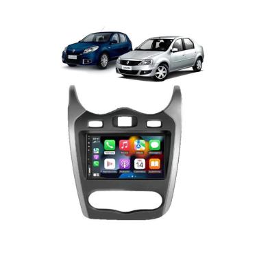 Imagem de Kit Multimídia Sandero Logan 2012 / 2014 7 Pol CarPlay AndroidAuto - 8100 FirstOption