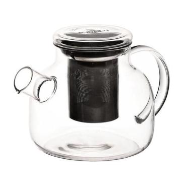 Imagem de Bule Chaleira De Vidro Borossilicato Infusor Em Aço Inox 1L