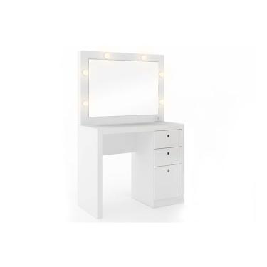 Imagem de Penteadeira PE2010 3Gavs c/Esp-Tecno Mobili Branco