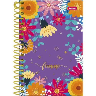 Imagem de Caderneta Escolar Femme 96 Folhas 10x15cm Foroni Capa Dura