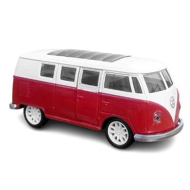 Imagem de Carrinho Infantil de Ferro Perua Kombi Vermelha - Barcelona