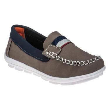 Imagem de Sapatos Infantil Mocassim Masculino Mocassim Minipasso Azul e Cinza (Cinza, BR, Criança de 9 a 12 anos, Numérico, 32)